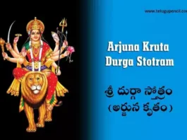 Arjuna Kruta Durga Stotram